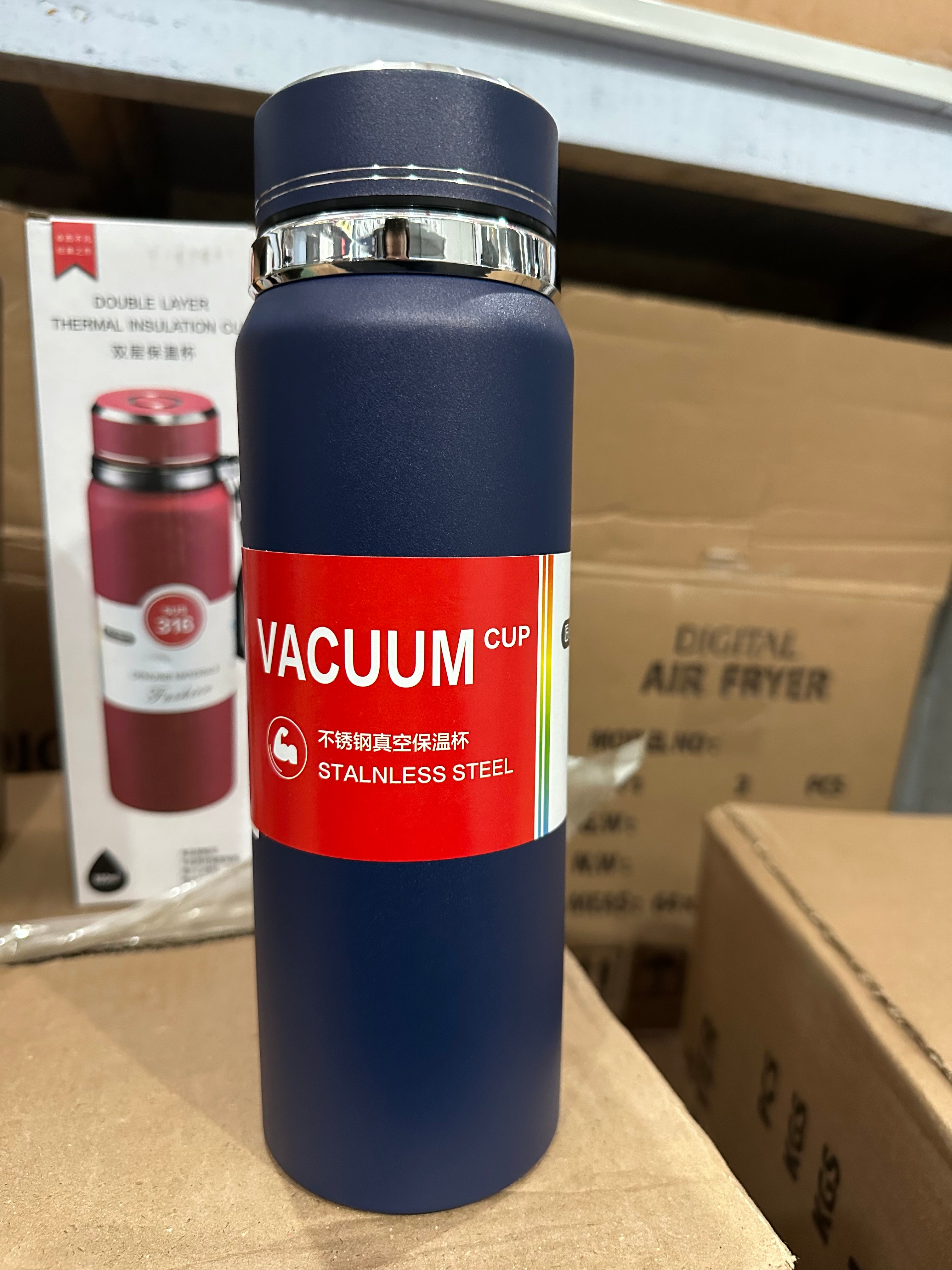 Imported Vacuum Flask 800 ML —NAVY BLUE