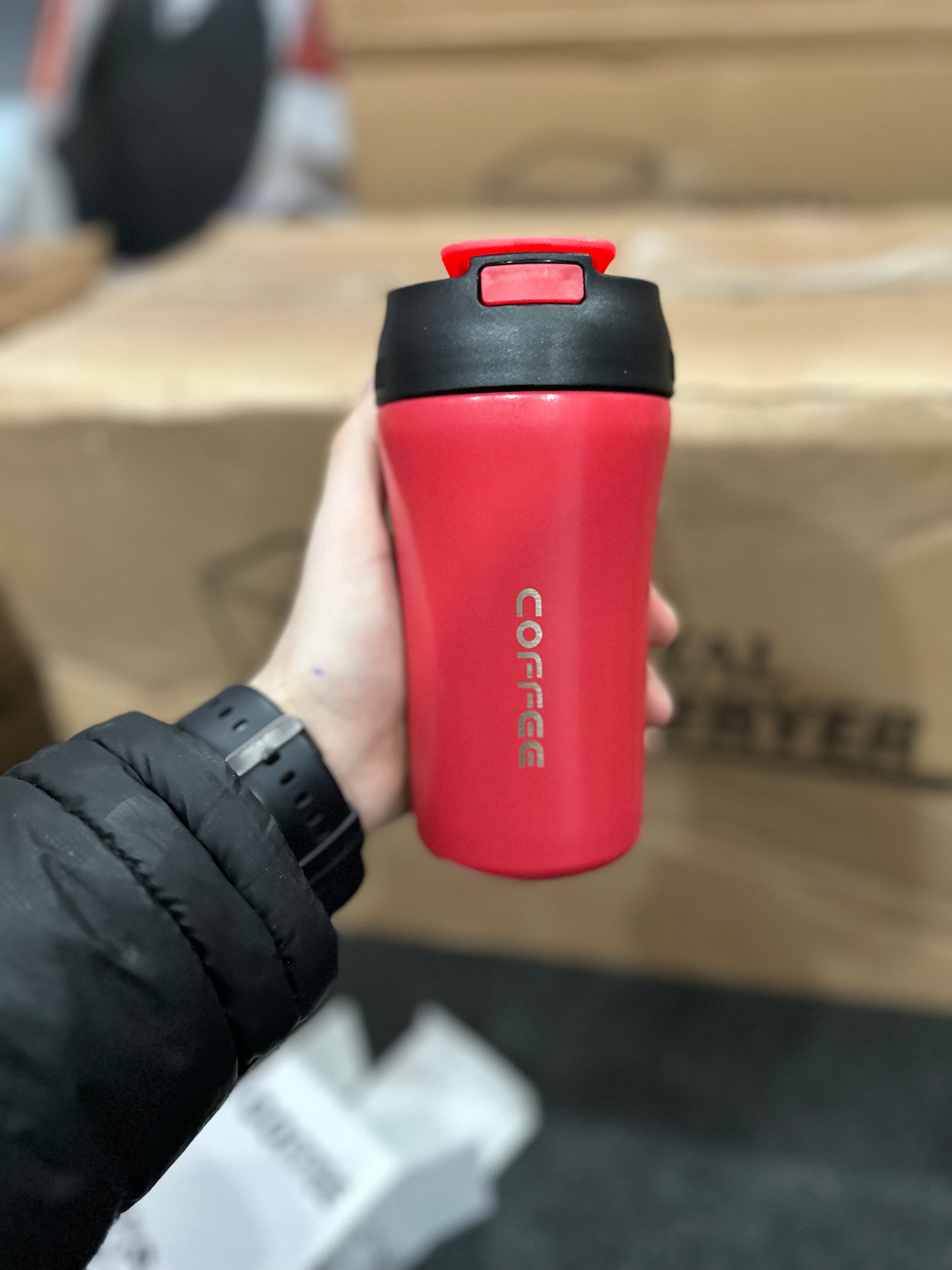 Imported Vacuum Flask for TEA/COFFEE —RED