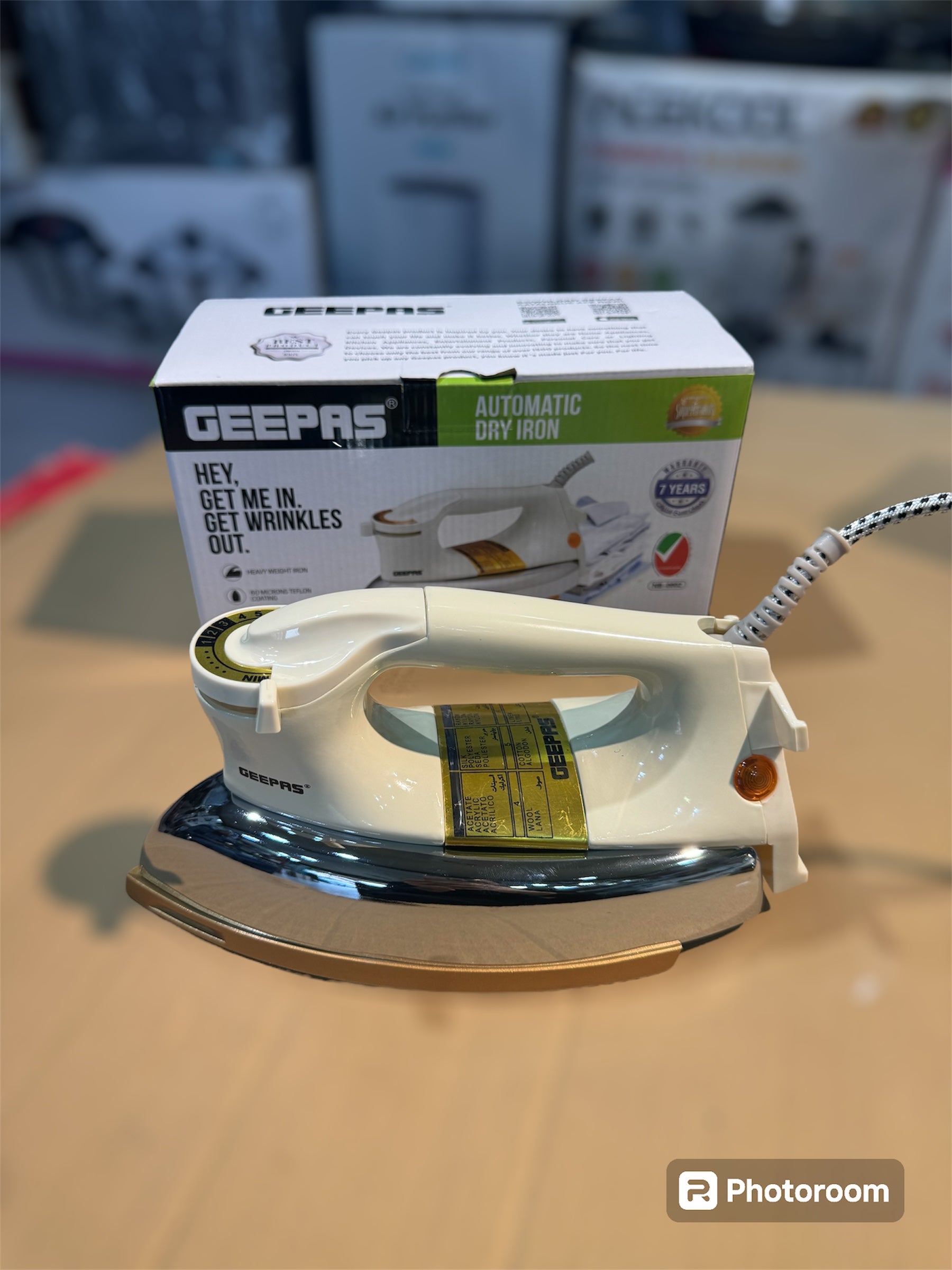 Geepas Heavy Weight Automatic Dry Iron --ORIGINAL