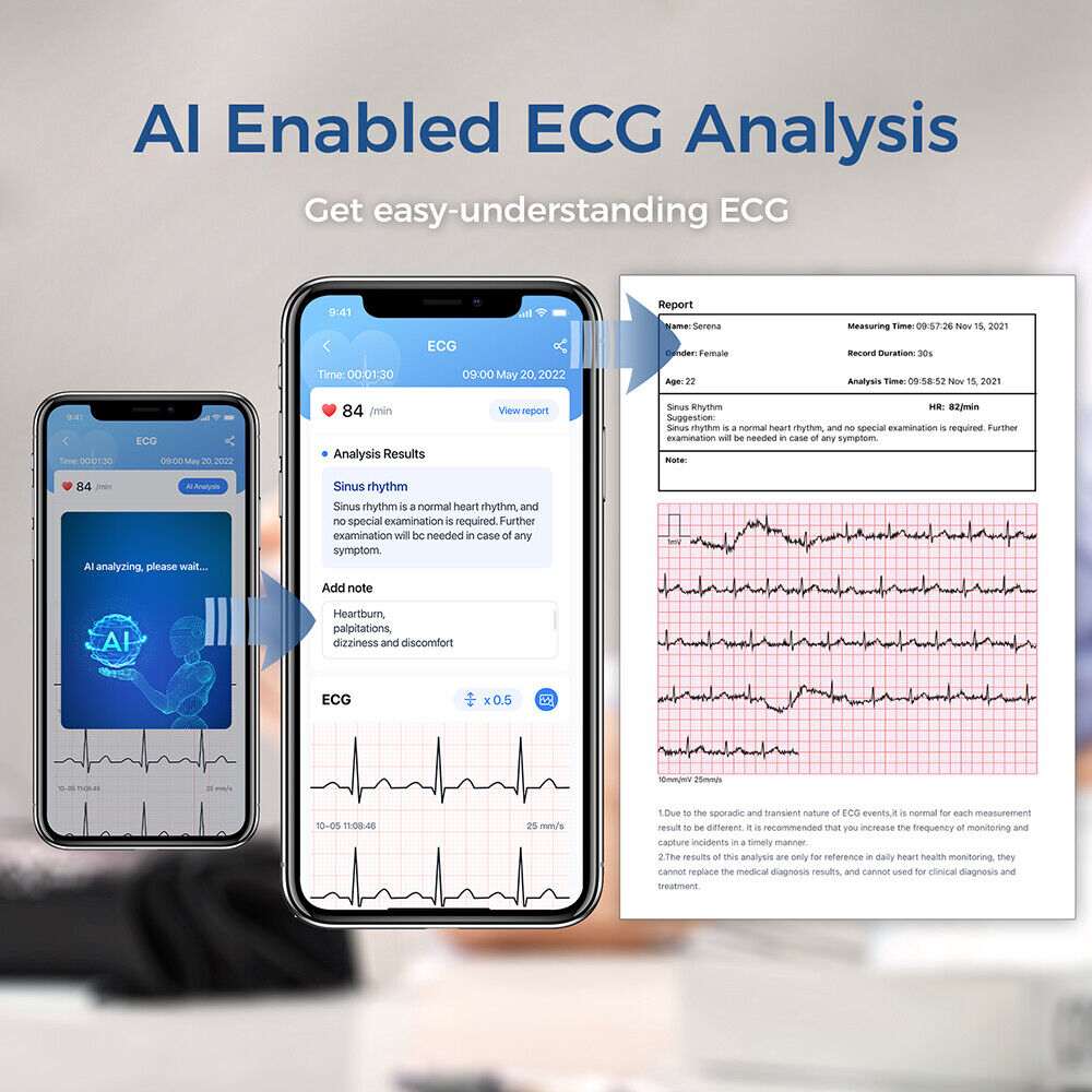 Wireless Portable BP and ECG Machine