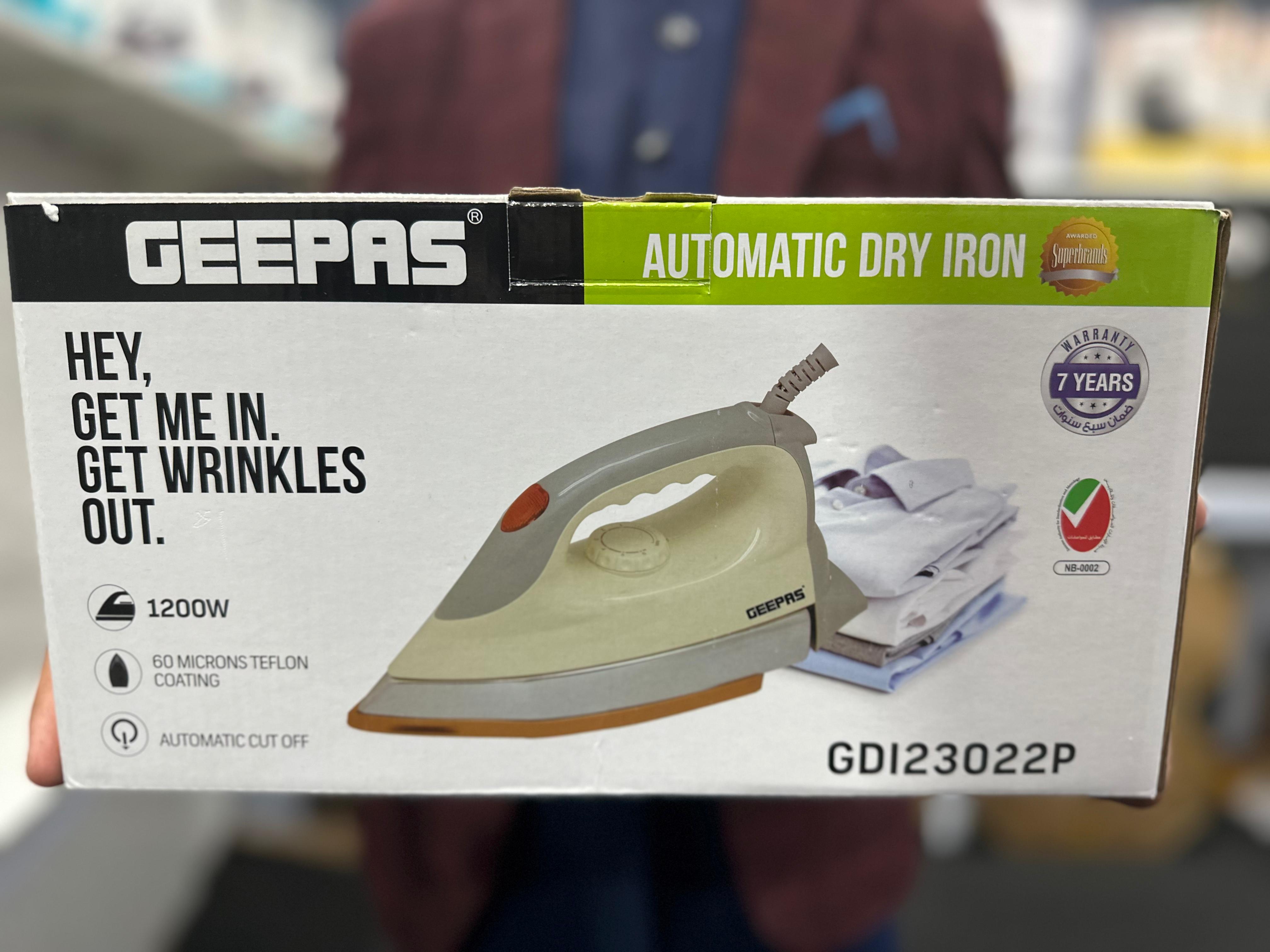 Geepas Heavy Weight Automatic Dry Iron --ORIGINAL